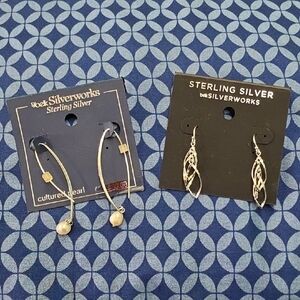Sterling Silverworks Earrings Set